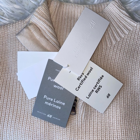 H&M 100 % wool knit sweater vest kids size 6/7 NWT - Picture 10 of 16